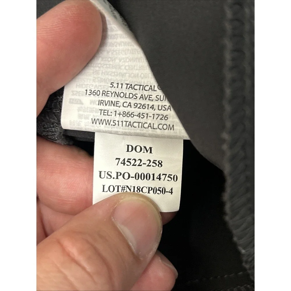5.11 Tactical Bravo Pants Fits 36X33 Gray Performance Stretch Chino Tech